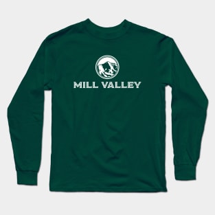 Mill Valley California for dark background Long Sleeve T-Shirt